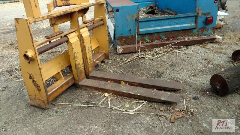 lot 21 image: Set of ACS Loader Forks 48&quot Long Forks. ...