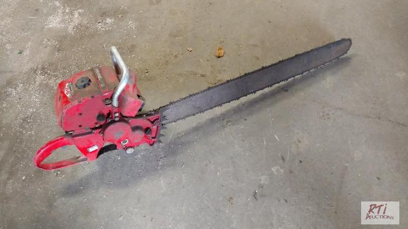 lot 29 image: Homelite Super 66 Chainsaw w 36&quot bar...