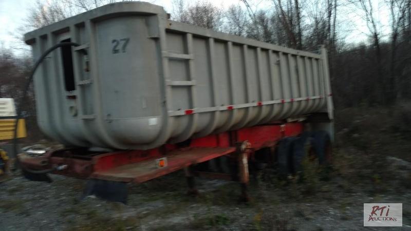 lot 42 image: 1974 JL 26 Long Dump Trailer. Steel Frame wi...