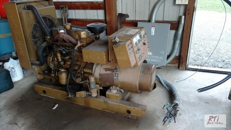 lot 75 image: Kohler 25KW Generator. Gas powered 4 cylinder...