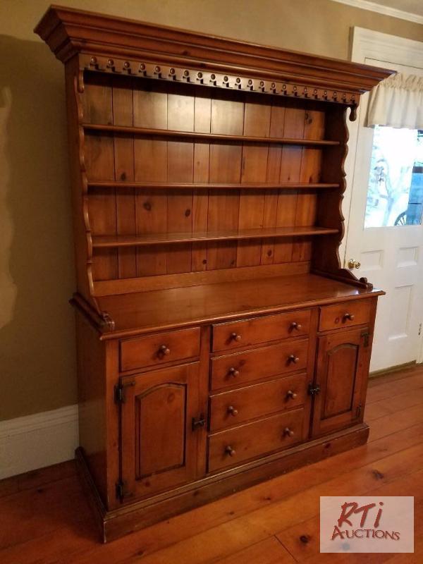 lot 91B image: Drexel Sudbury Welsh dresser and cupboard. Mo...
