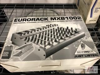lot 95 image: Behringer MXB1002, mixing console, 10 channel...