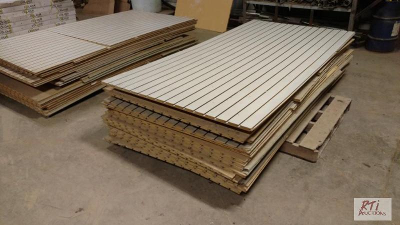 lot 105 image: Wall Display Hanger Board. Used. 48 wide by ...