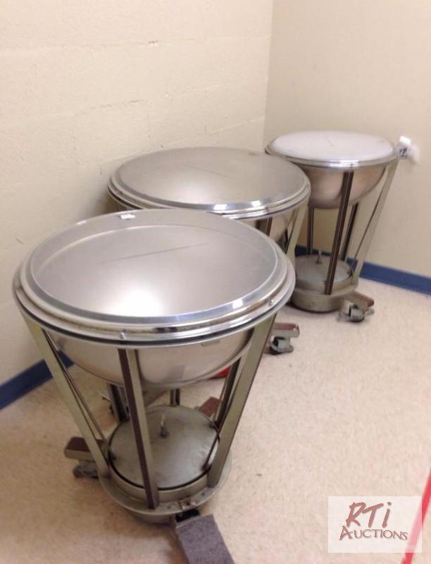 lot 115 image: (3) Rogers Accu-Sonic Timpani kettle drums, 2...