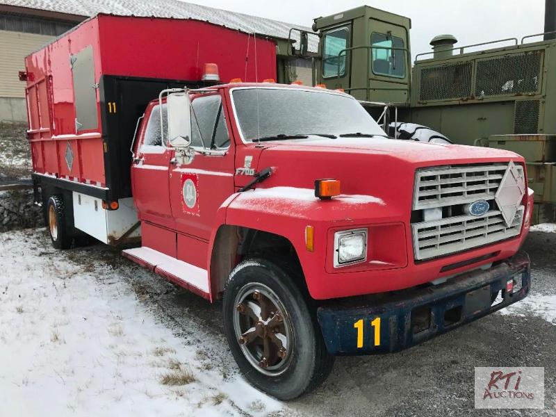 1991 FORD F700 Crew Cab S/A Covered box truck ... 1991 ford f700 fuse box 