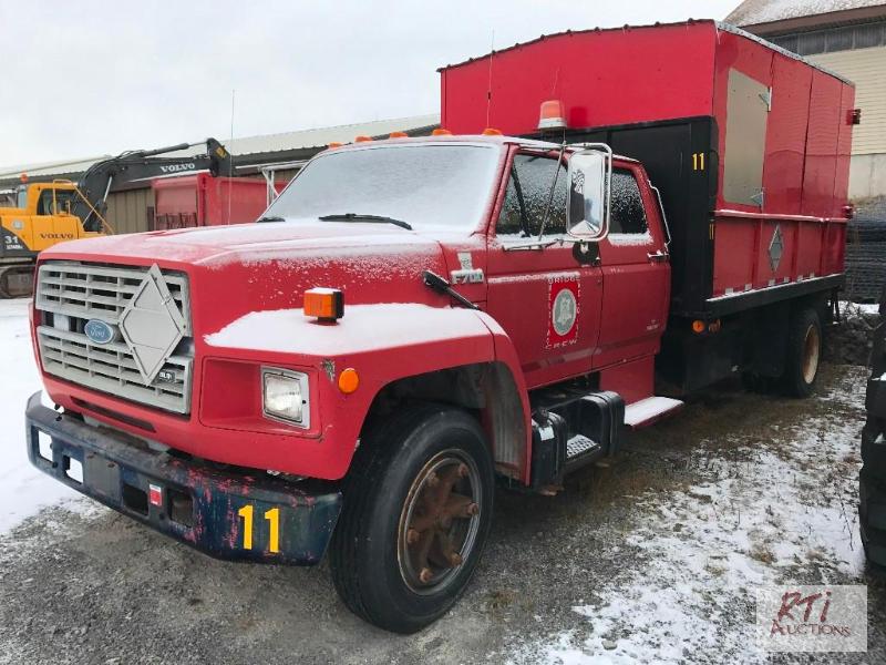 1991 FORD F700 Crew Cab S/A Covered box truck ... 1991 ford f700 fuse box 