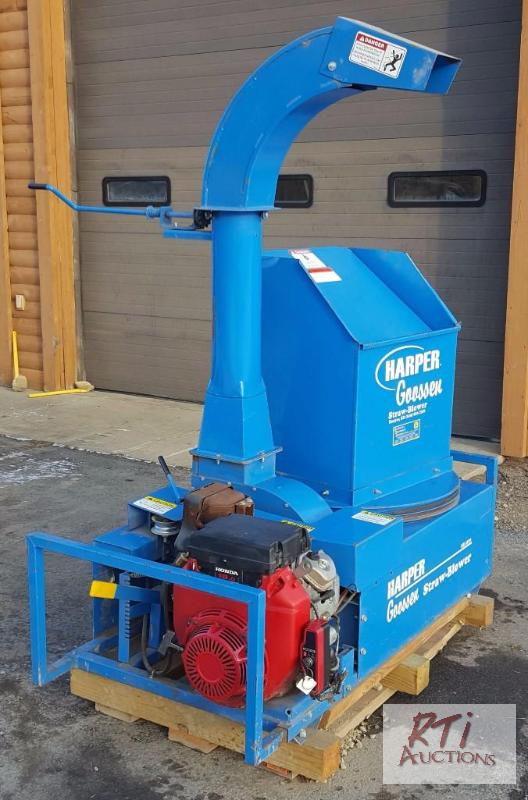 HARPER Goossen straw mulcher/blower. 18hp Hon... February NetAuction