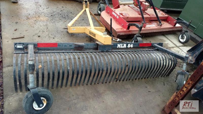 lot 77 image: Bush Hog Stone Rake with Leveling Wheels. Vil...