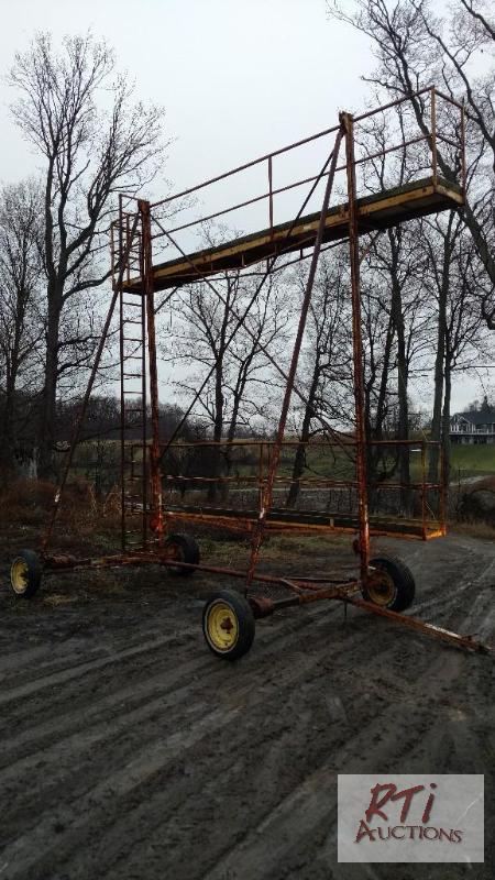 Portable Scaffolding. Wagon mounted with 2 st... | February NetAuction